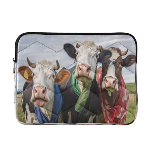 Funda para portátil Funny Cows Farmhouse 13-14 pulgadas miniatura 1