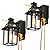 Porch Lights with GFCI Outlet, Dusk to Dawn Motion Sensor Outdoor Light, 3 Lighting Modes Exterior Fixture, Outside for House Front Door Patio Garage(2 Pack Black)