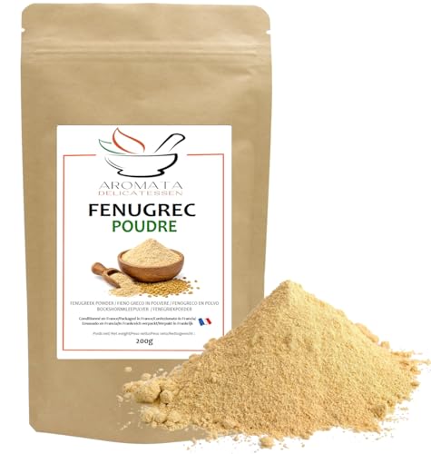 AROMATA - Alholva en Polvo - 200gr - Alholva Molida/Fenogreco - Origen India