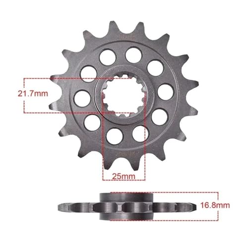 Pignon avant 520 anti-usure pour chaîne NC750D DCT 17T - 3