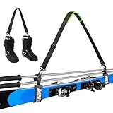 [Mellbree] スキーキャリーベルト スノーボードストラップ 持ち運び便利 スキーストラップ スキーボード