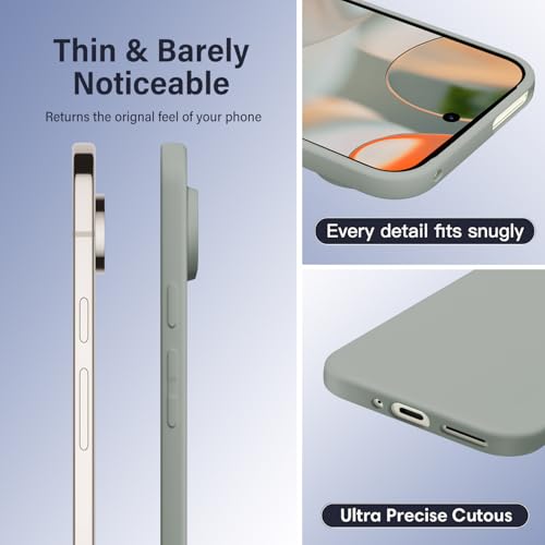 Image of X-level for Google Pixel 9 /Pixel 9 Pro Case, Slim Fit Soft Flexible TPU [Guardian Series] Ultra-Thin Matte Finish Coating Phone Back Cover Light Shockproof Protective Case for Women Men-Green