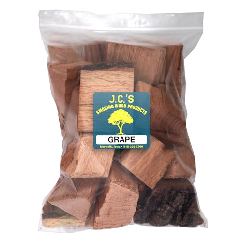 J.C.'s Smoking Wood Chunks - Gallon Sized Bag - Grape