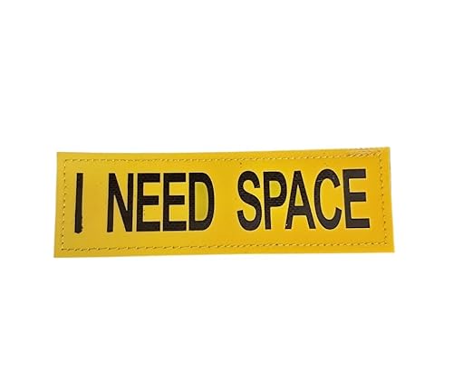 Yellow Dog UK I NEED SPACE hook and loop dog harness patch for nervous anxious reactive dogs that need space (Small)