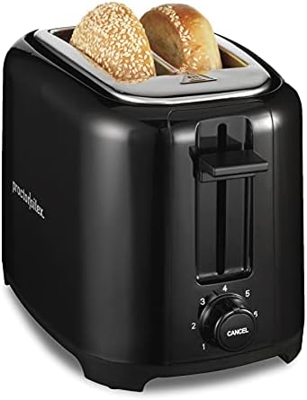 Proctor Silex 22215PS Extra-Wide Slot Toaster with Cool Wall, Shade Selector, Toast Boost, Auto Shut-off and Cancel Button, Black, 2-Slice-Discontinued