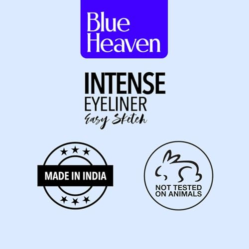 Blue Heaven Intense Eyeliner Pencil Easy Sketch, Black, 1Ml Matte Finish - Image 6
