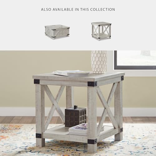 Signature Design by Ashley Carynhurst End Side Table, Farmhouse Whitewash - image 3