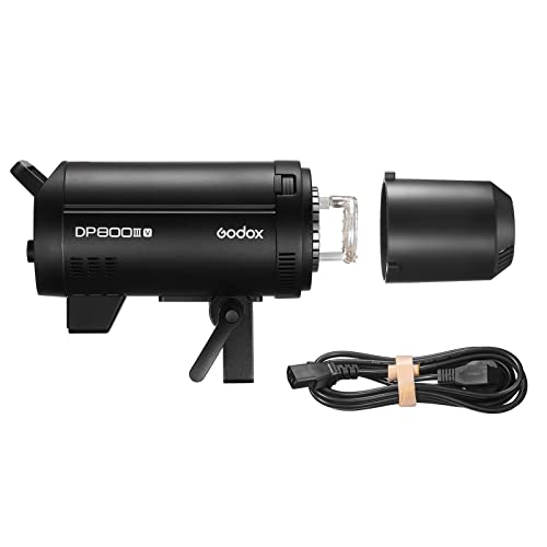 Godox DP800III-V Verbessertes Studioblitzlicht 800 Ws GN126 5600 ± 200 K Fotografieblitze 1/2000-1/800s Blitzdauer 0,1–1 s Recyclingzeit Eingebautes drahtloses 2.4G X-System Bowens-Halterung