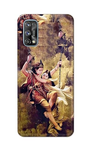 Image of Printed Hard Back Cover for Realme 7 Pro Back Cover (Radha Krishna Love -J1) -190724(EA)