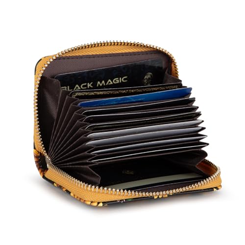 Image of Montana West Small Credit Card Holder for Women RFID Blocking Sunflower Wallet with Zipper Compact Women's Wallet Gift Idea