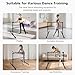 4FT/6FT Height Adjustable Double Ballet Barre, Freestanding Portable Stretching Dance Bar for Home, Heavy Duty Exercise Equipment for Kids & Adults with Anti-Slip Rubber Pads (Black, 4FT-Steel)