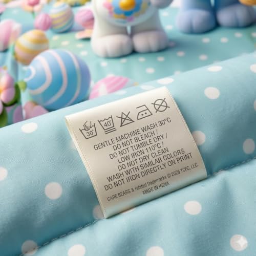 Image of DECOR WELL 7d Bedsheet for Double Bed King Size with 2 Pillow Covers, Polycotton 220 TC Super Soft & Breathable, Wrinkle Free Multi Teddy Printed Double Bed Bedsheet Set (90x100 Inch)