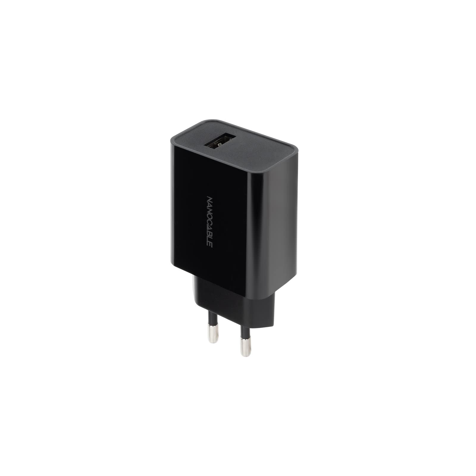 NANOCABLE 10.10.2004 - USB-Ladegerät, 5V/2.1A, Kompatibel mit Smartphones, Tablets, Headsets, Spielkonsolen, Farbe Schwarz