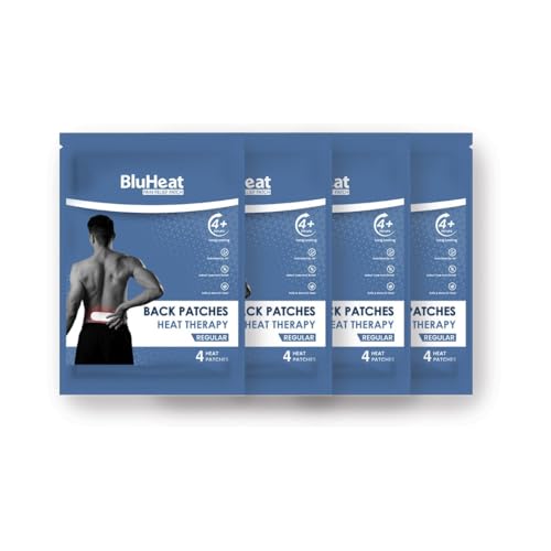 Image of Back Pain Relief Patches (pack of 4 pcs REGULAR) 4+ hours of Heat Therapy || Safe and Natural Odour-Free Air-Activated, Long-Lasting Ultimate Substitution for Hot Water Bags for All Skin Types