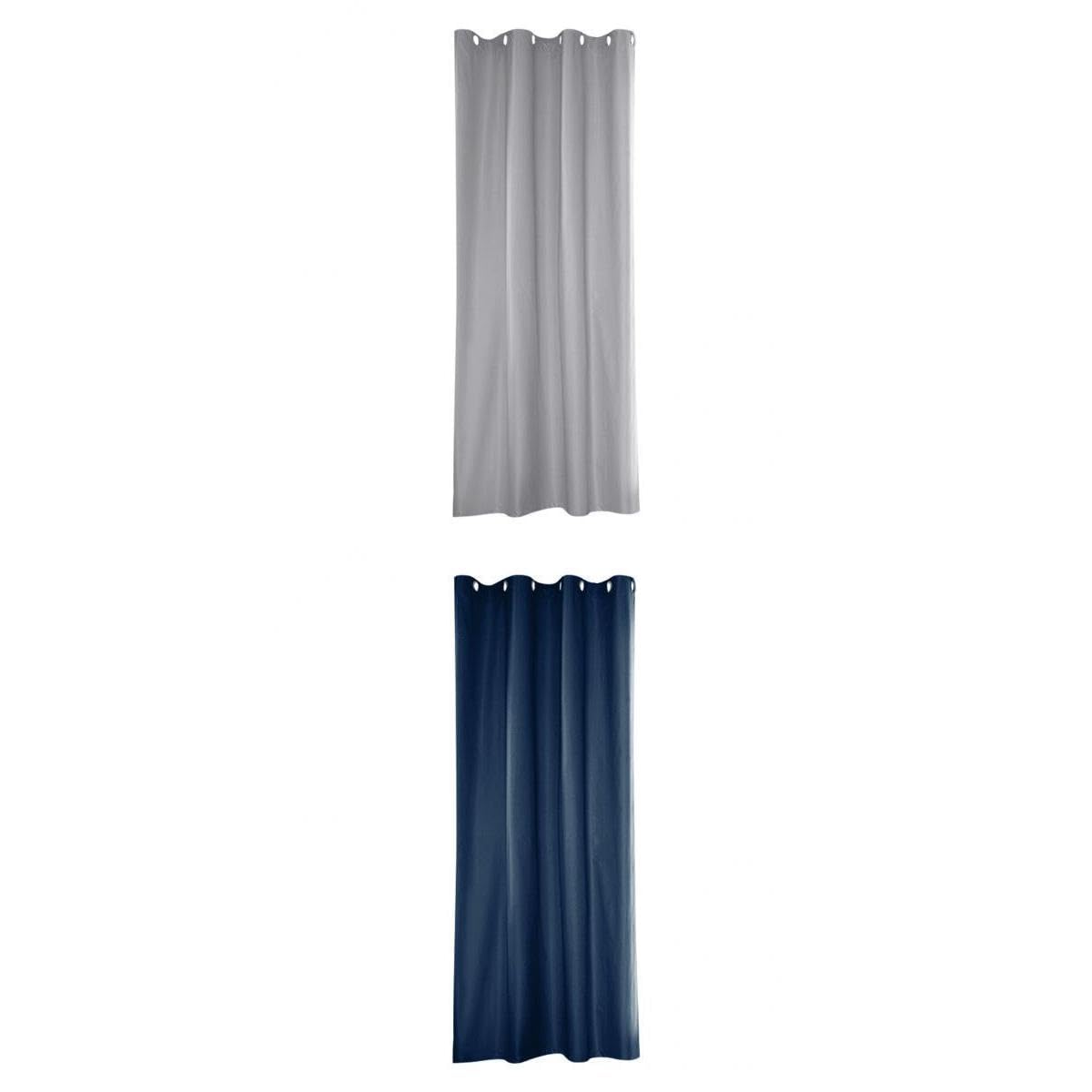 VELURA 2pcs Outdoor CurtainsProtect Patio Pergola Drape Gray Blue 54x84inch|2 Pieces Blackout Curtains|Curtains, Drapes & Valances| Window Treatments & Hardware |Home & Garden-image-26