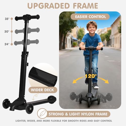 Detachable Scooter Suitcase for Kids & Teens, 3D Cute Owl Ride-On Luggage - image 7