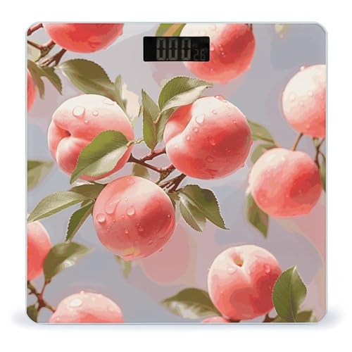 Báscula digital de baño inteligente Pink Peach precisa miniatura 1