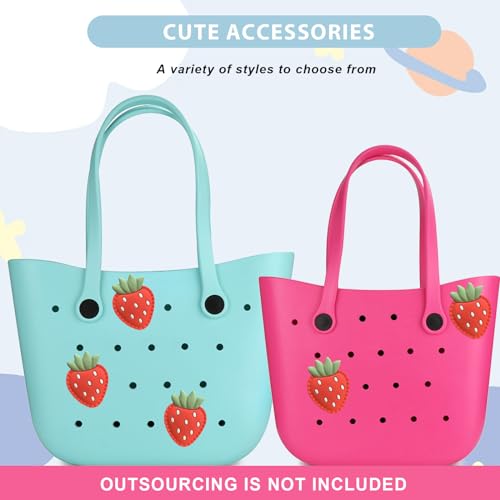 Image of Lckaey Rubber Beach Bag Accessories-PVC Rubber Totes organizer Sport Charms- for Purse Bogg Inserts