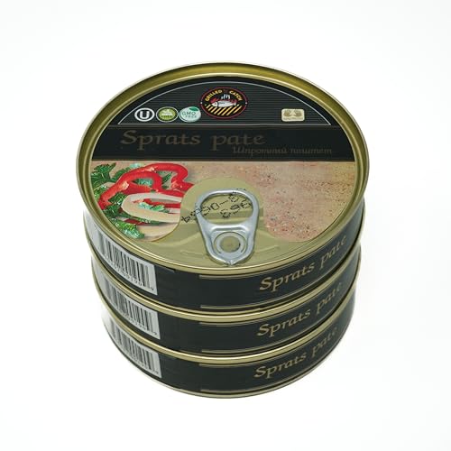 Image of Grilled Catch Smoked Sprats Pate 5.6 oz (pack of 6) Kosher, Product of Latvia