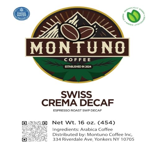 Montuno Swiss Crema Decaf Café en Grano 1 lb miniatura 7