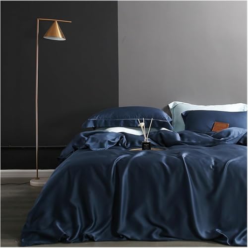 HYHJYMG Juego de Ropa de Cama de Cuatro Piezas Beddina de Seda China de Alto Grado Piel Sana Beauty Dronded Cubierta de Almohada de Almohada de Almohada Ajustada Reina Camino King Four Pieces Set,