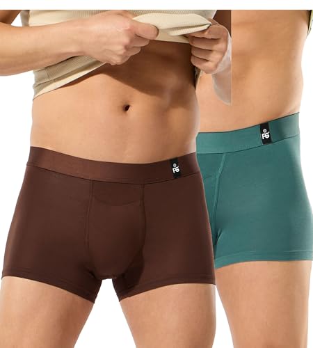 Image of ESSA Men's Ultra-Soft Modal Trunk Underwear | Moisture-Absorption with 4-Way Stretch | Breathable Contour Pouch, Microfiber Waistband with Spandex
