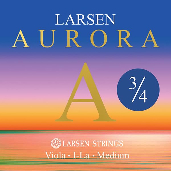 LARSEN Strings Aurora Strings for Viola A Medium 3/4, Metallic