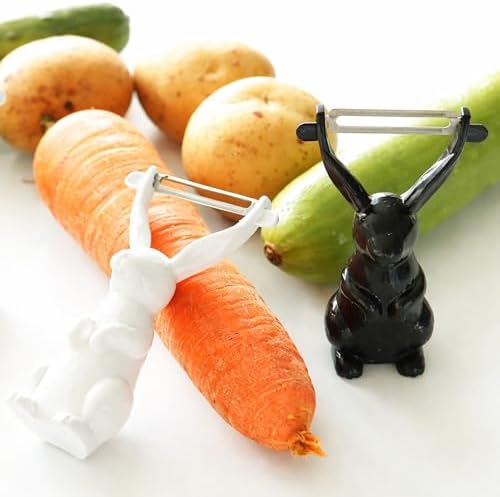 Made in Korea Cute Bunny Potato Peeler Set (2-Pack) – Fun, Easy-Grip Kitchen Gadget image 5