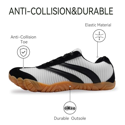Image of Barefoot Shoes Women Casual Sneakers,Wide Toe Box Shoes Women Zero Drop Barefoot Shoe Men,Minimalist Trail Running Shoe,Non-Slip Lightweight Breathable Comfortable Fashion Walking Hiking Shoes Unisex
