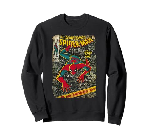 Sweat Marvel Spider-Man Comic Anniversary idéal au quotidien style rétro
