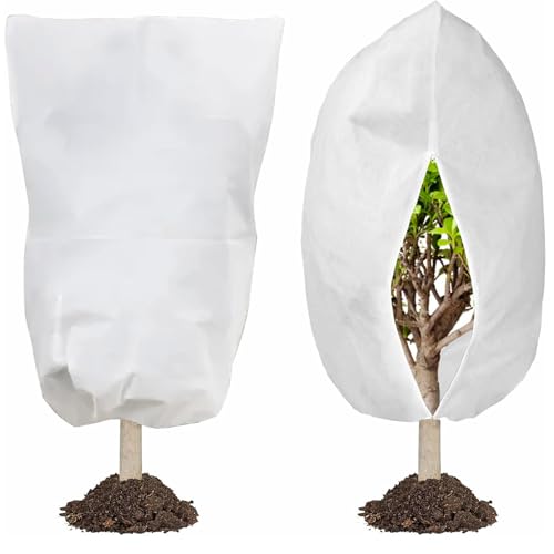 alouweekuky 2 Pièces 120 x 180 cm Voile d'hivernage, Respirant 80 g/m² Housse Hivernage Plante...