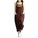 Produktbild TWIFER Damen Loose Jumpsuit Strap Gürtel Bib Hose Casual Overall (M-3XL)