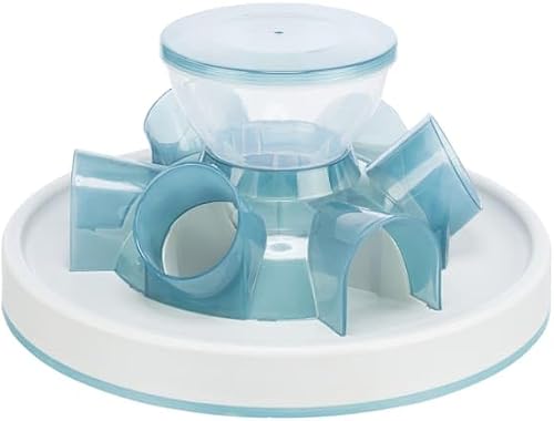 TRIXIE interaktives Intelligenzspielzeug für Katzen "Cat Activity Strategie-Spiel Tunnel Feeder, ø 28 × 14 cm, Mehrfarbig - 46002