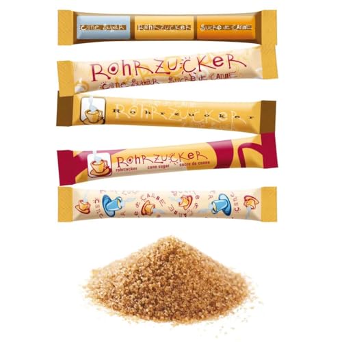 HELLMA Rohrzucker-Sticks/60000084, 4 g, Inh. 500