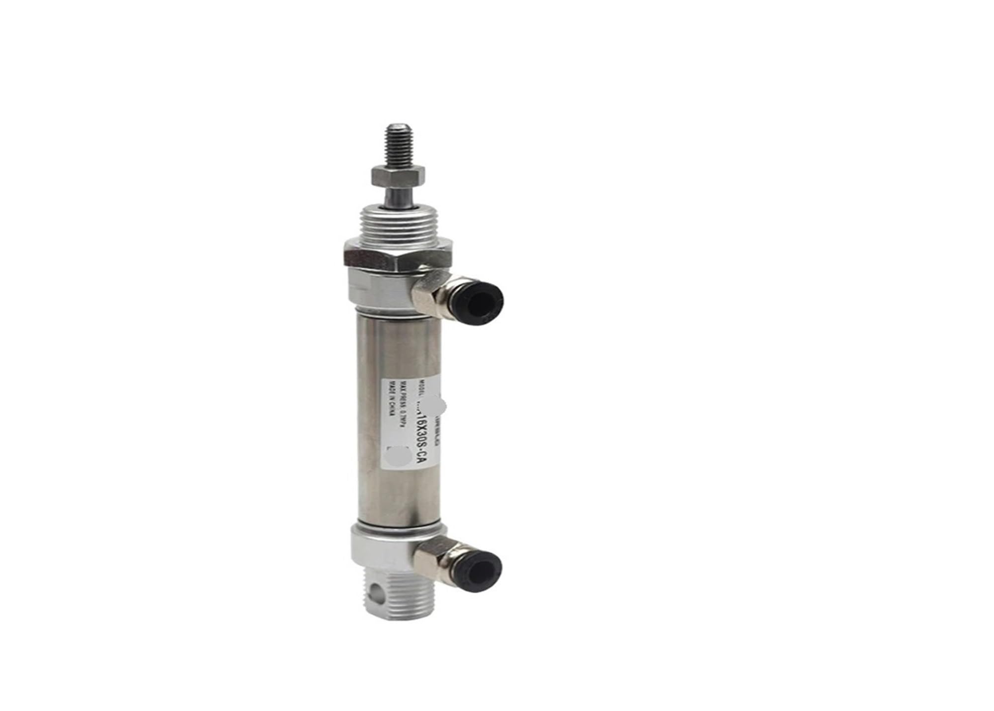 MA20 Pneumatic Stainless Air Cylinder Bore 20mm 10-300mm Stroke Double Action Round Cylinders MA20x100S(MA20X50S,-CA Pivot Type)