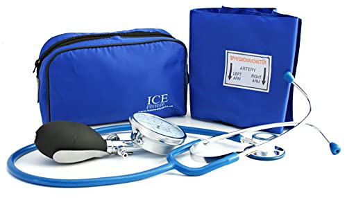 Aneroid Blue Sphygmomanometer With 1 Adult Cuff