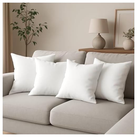 cuscini fiber Set 4 Imbottitura Cuscini 50 x 50 cm, Cuscini per Divano Anallergici Morbidi e Soffici, Made in Italy divano letto