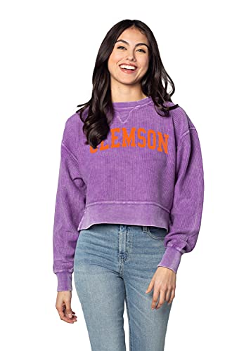 Image of chicka-d NCAA womens Corded Boxy Pullover