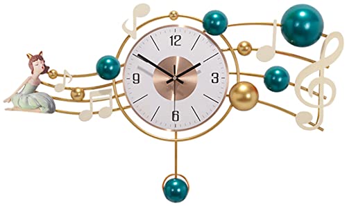 Horloge murale à quartz silencieuse avec grands chiffres arabes