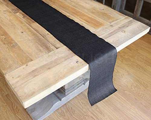 Premium 9-Inch Black Burlap Roll - 5 Yards of Finished Edge Jute Fabric for Crafts and Decor 4 Premium 9-Inch Black Burlap Roll - 5 Yards of Finished Edge Jute Fabric for Crafts and Decor - Image 3