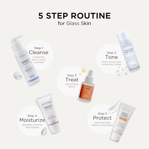 Image of Minskinn Brightening Serum for Face Glow | Vitamin C 10% + Niacinamide 5% + Alpha Arbutin 2% | Dark Spot & Pigmentation Serum for Uneven Skin Tone, Anti Aging, Pore Treatment & Hydrating Glow - 30ml