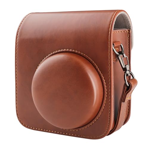 BriLumin Housse pour Instax Mini 12, de Housse Protection en Cuir PU Compatible avec Appareil Photo Instantané Instax Mini
