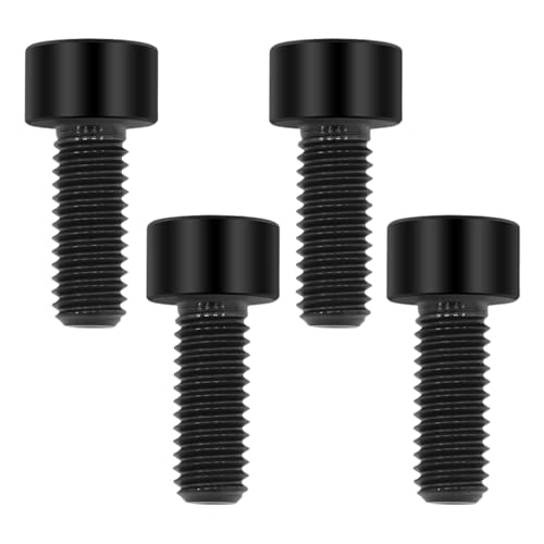 Image of M6x15 Titanium Bolts, Black, 4PC | Lightweight Design, Ideal for Humid /Salty Environments, Socket Head Hex Key No Washer, MTB /Road Bike Bolts