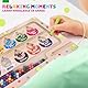 Uiseba Dinosaurier Mini magnetische Farbe und Zahl Labyrinth Montessori Spielzeug für Alter 3 4 5, Kleinkind Busy Board, Pädagogische Vorschule Lernaktivitäten, Jungen und Kinder