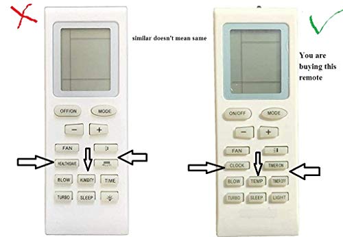 Image of VNQ Remote Compatible with Lloyd Ac Remote (Your Old Remote Must be Exactly Same) (Next-6)
