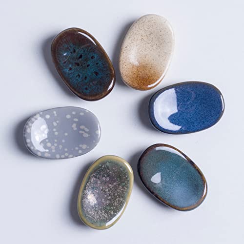 Auanlay Ceramic Chopstick Rest Chopsticks Rest Spoon Fork Holder, Set Of 6 #TOP6