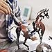 SunBlogs Art Handmade Horse Statue - Unique Rustic Decor for Office & Home - Hand-Painted Metal Sculpture - Perfect Handicraft Gift for Horse Lovers (Brown)