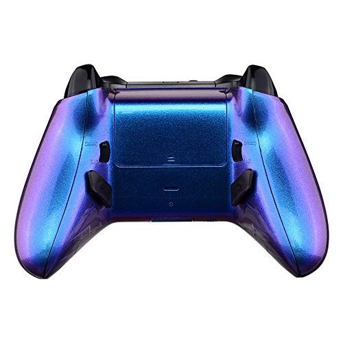 Image of eXtremeRate Chameleon Purple Blue Lofty Programable Remap & Trigger Stop Kit, Upgrade Boards & Redesigned Back Shell & Side Rails & Back Buttons & Trigger Lock for Xbox One S /X Controller Model 1708