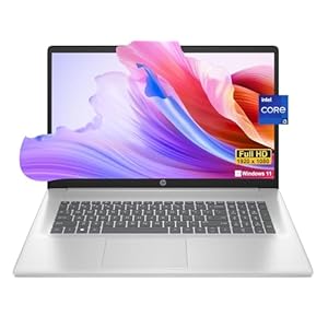 HP Portátil insignia 17, Intel Core i3-1215U, portátil Full HD de 17.3 pulgadas, Windows 11, 32 GB de RAM, SSD de 1 TB, panel antirreflejo, carga rápida, cámara HD, obturador de cámara, HDMI, WiFi,