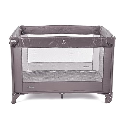 Berço Cercadinho Chiqueirinho Portátil, Compacto e Desmontável até 18kg Multmaxx (Preto)